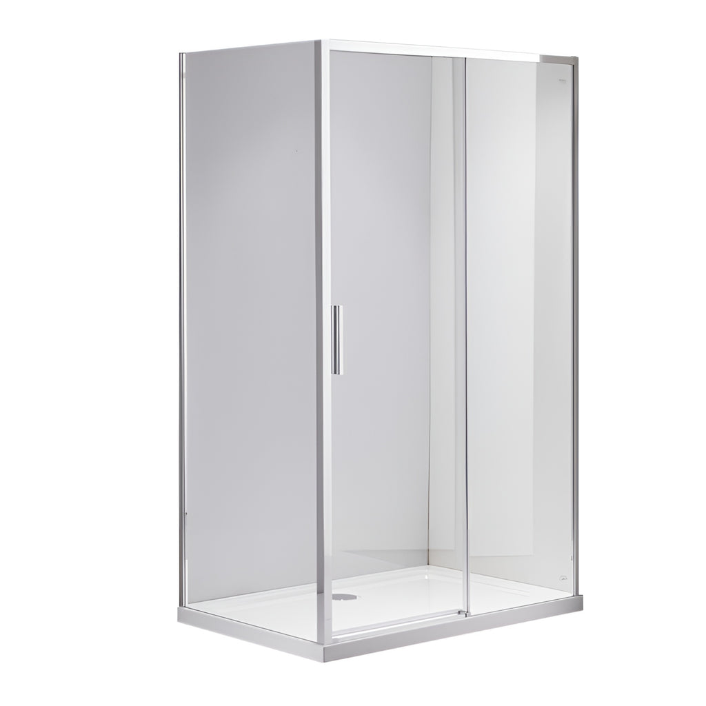 KABINA PRYSZNICOWA PROSTOKĄTNA SUPER SLIM NOVA CHROM 120x80 CM 6 MM NOVA-CH-120X80