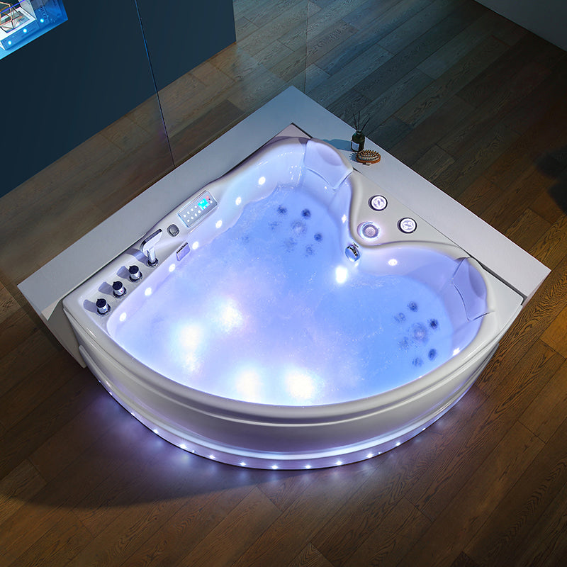 WANNA Z HYDROMASAŻEM ROMA 764 PRAWA BIAŁA 150x150 CM ROMA-764-P-150