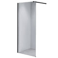 ŚCIANKA PRYSZNICOWA SH07C CZARNA 90 CM 8 MM SH07C-BL-90