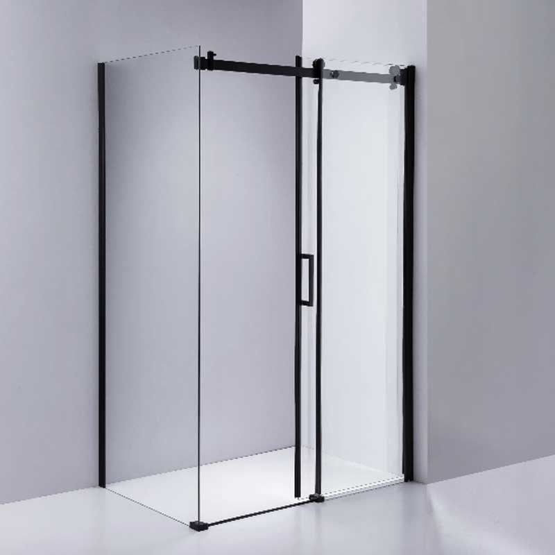 KABINA PRYSZNICOWA PROSTOKĄTNA BS15B CZARNA 110x80 CM BS15B-110X80