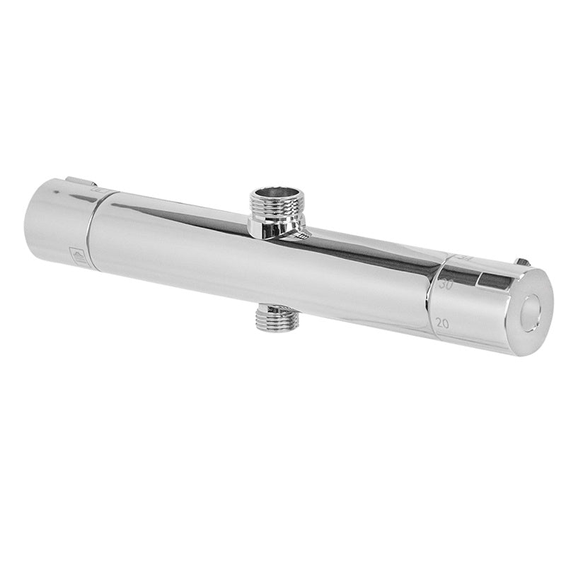 BATERIA PRYSZNICOWA Z TERMOSTATEM ŁAZIENKOWA ŚCIENNA T204A CHROM T204A