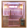 SAUNA FIŃSKA WYSOKOTEMPERATUROWA Z PIECEM KEMI5/HARVIA 4-5 OSOBOWA 180x160 KEMI5