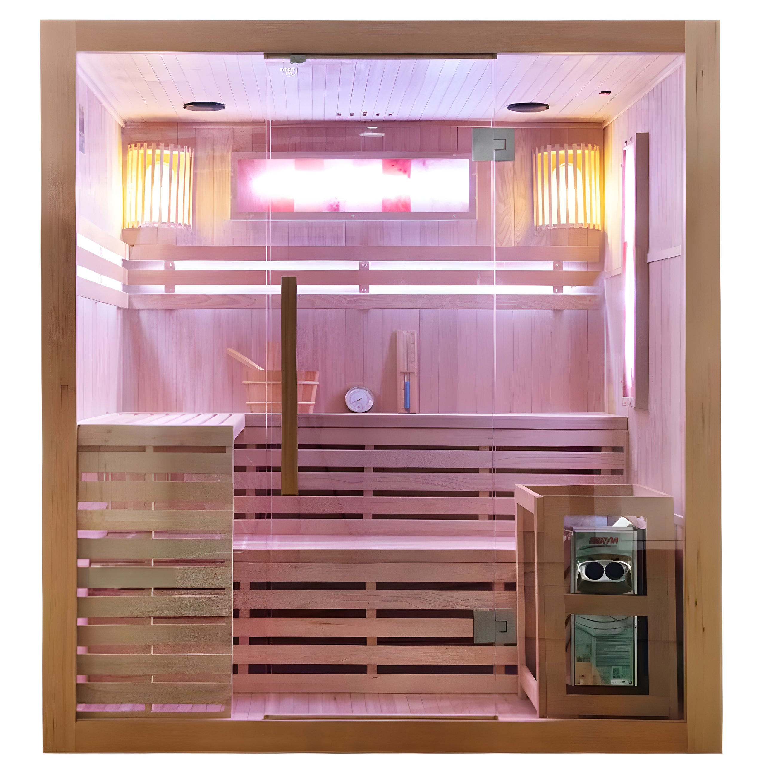 SAUNA FIŃSKA WYSOKOTEMPERATUROWA Z PIECEM KEMI5/HARVIA 4-5 OSOBOWA 180x160 KEMI5