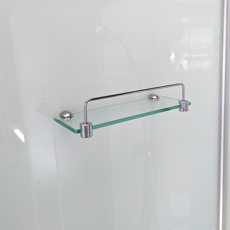 KABINA PRYSZNICOWA PÓŁOKRĄGŁA Z BRODZIKIEM WSH304A MAT CHROM 80x80 CM WSH304A-MAT-80