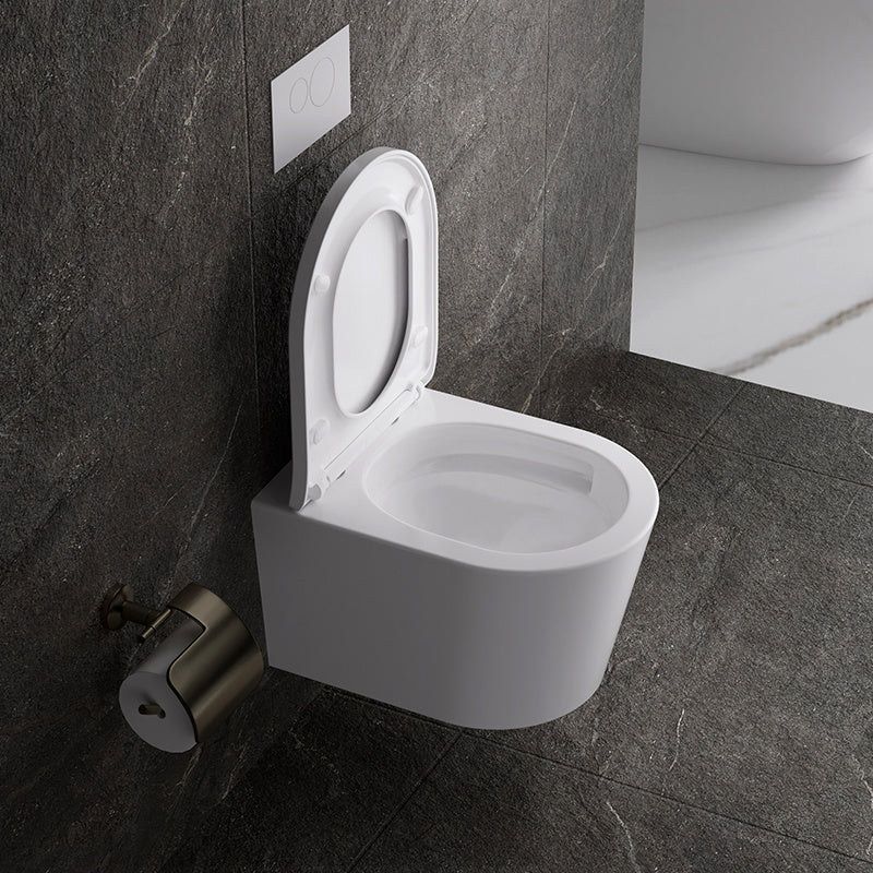 MISKA WC WISZĄCA TORNADO ELITE-WH-02 BIAŁA DESKA WOLNOOPADAJĄCA DUROPLAST ELITE-WH-02