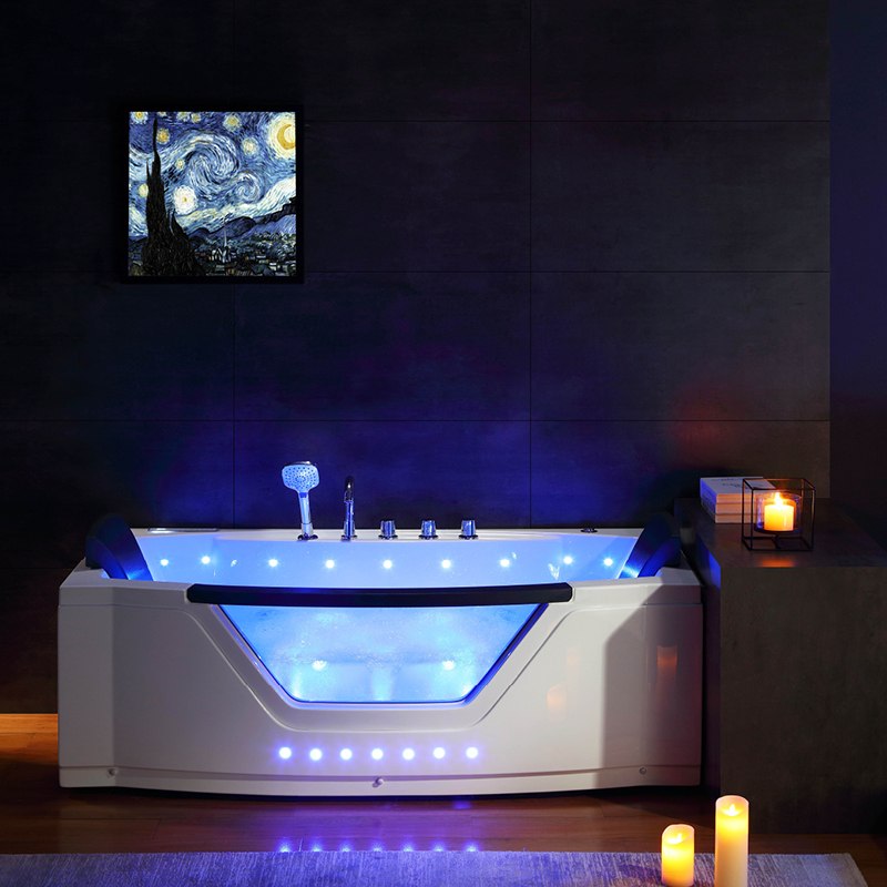 WANNA Z HYDROMASAŻEM URAN 931 BIAŁA 170x76 CM URAN-931-170