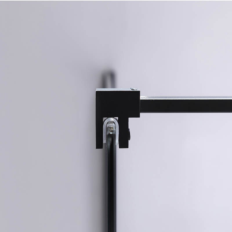 ŚCIANKA PRYSZNICOWA SH05E CZARNA 110 CM 8 MM SH05E-BL-110