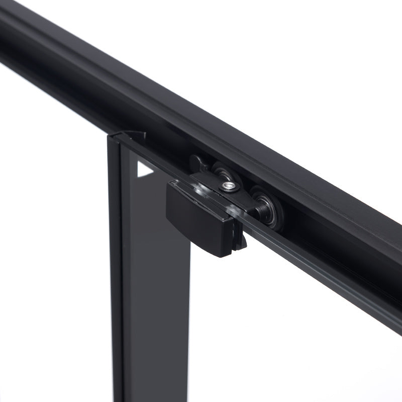 KABINA PRYSZNICOWA PROSTOKĄTNA SUPER SLIM NOVA CZARNA 120x80 CM 6 MM NOVA-BL-120X80