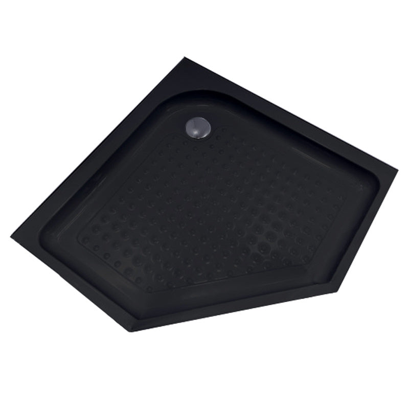 KABINA PRYSZNICOWA PIĘCIOKĄTNA Z BRODZIKIEM BS07B/SXL07B CZARNA/CZARNY 90x90 CM