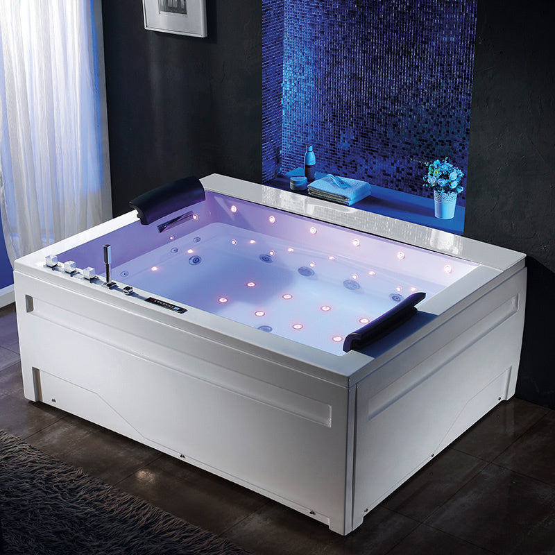 WANNA Z HYDROMASAŻEM KALAMBO 914 Z OBUDOWĄ BIAŁA 190x150 CM KALAMBO-914-WH+OBUD
