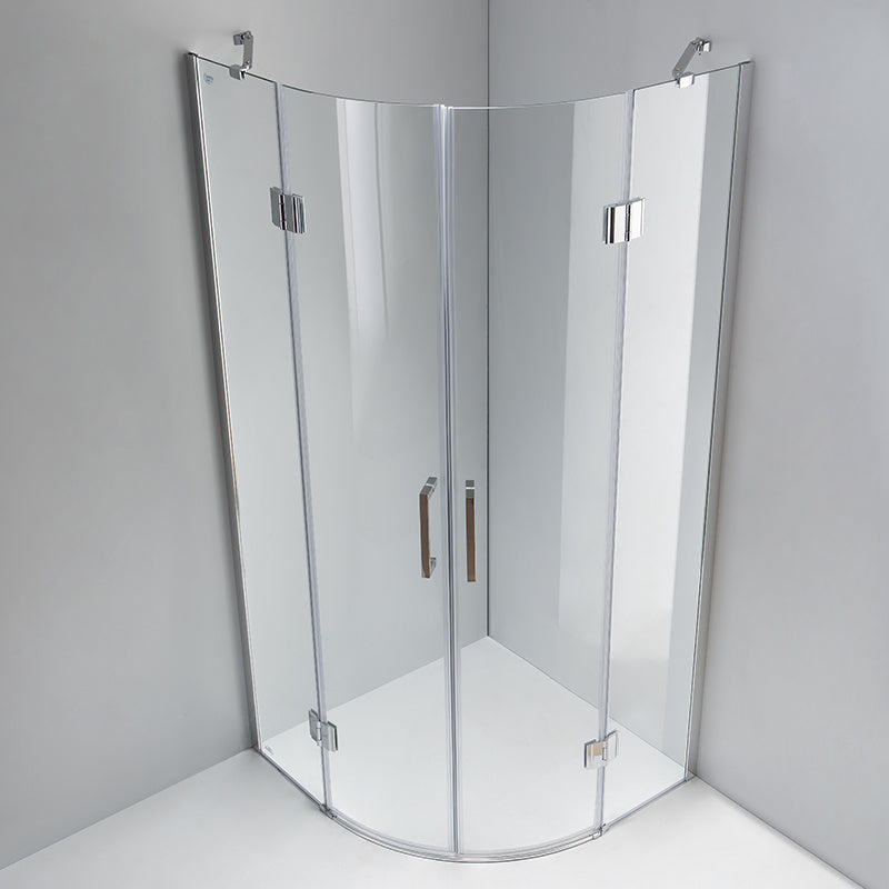 KABINA PRYSZNICOWA PÓŁOKRĄGŁA KZ92B CHROM 90x90 CM KZ92B-90