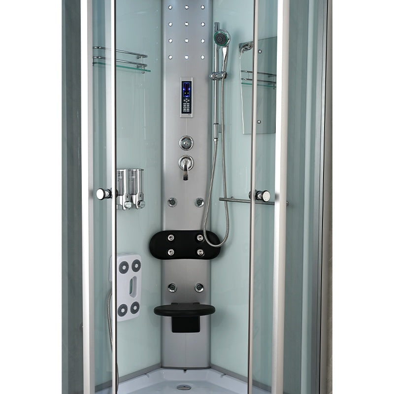 KABINA PRYSZNICOWA Z HYDROMASAŻEM WSH7120W BIAŁA 90x90 CM WSH7120W-90