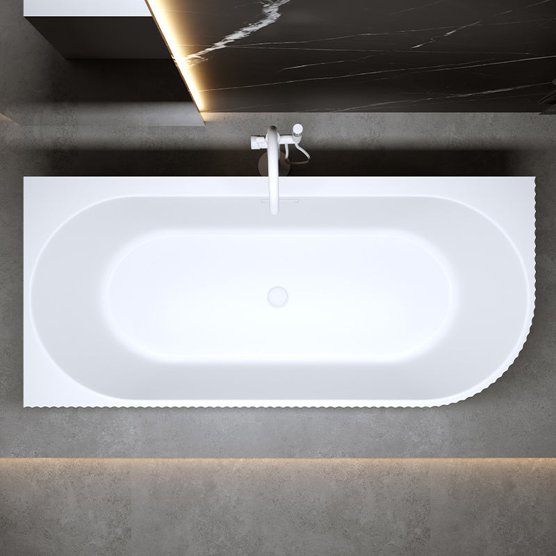 WANNA WOLNOSTOJĄCA PRZYŚCIENNA RIO 504B LEWA BIAŁA PRZELEW BIAŁY 150x75 CM RIO-504B-L-P-WH