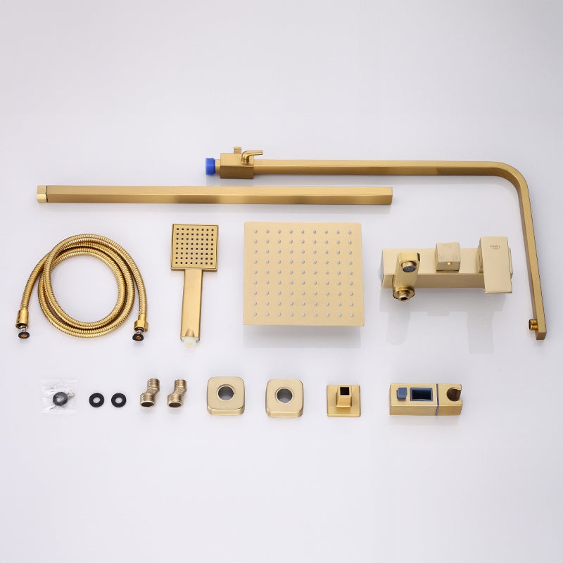 BATERIA PRYSZNICOWA ŁAZIENKOWA Z DESZCZOWNICĄ F170C ZŁOTA F170C-GL