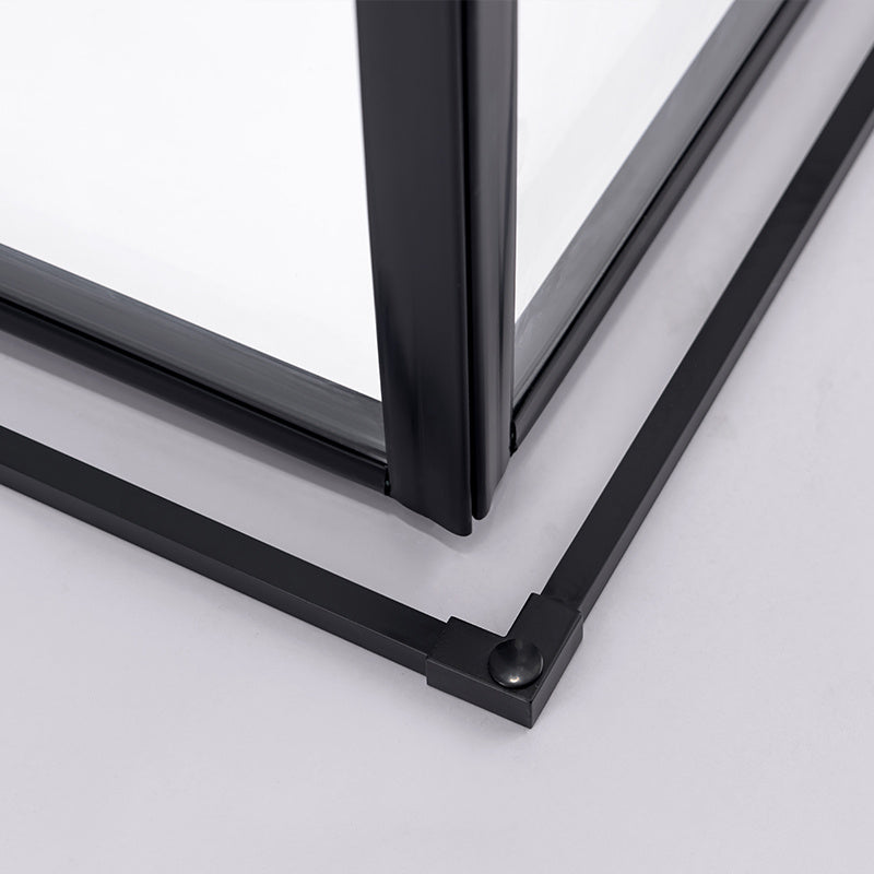 KABINA PRYSZNICOWA KWADRATOWA SUPER SLIM NOVA CZARNA 90x90 CM 6 MM NOVA-BL-90X90
