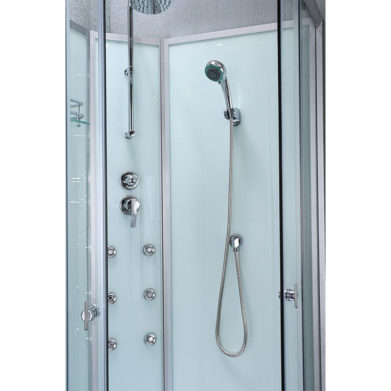 KABINA PRYSZNICOWA Z HYDROMASAŻEM WSH7703A CHROM 80x80 CM WSH7703A-80