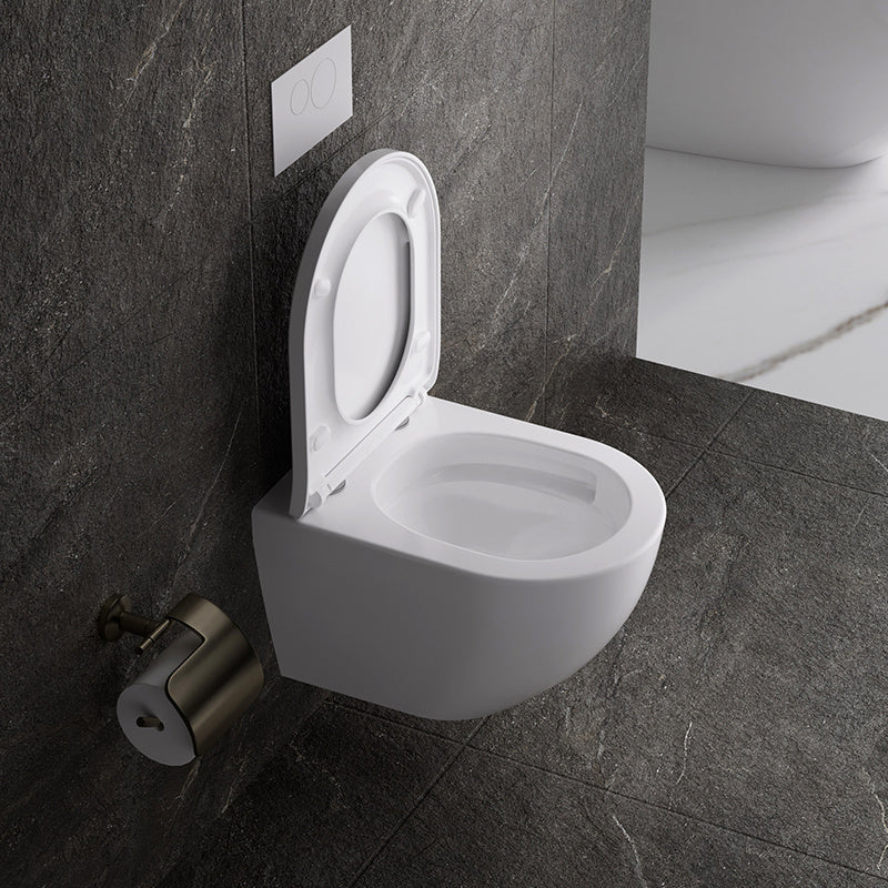 MISKA WC WISZĄCA TORNADO NERO-WH-02 BIAŁA DESKA WOLNOOPADAJĄCA DUROPLAST NERO-WH-02