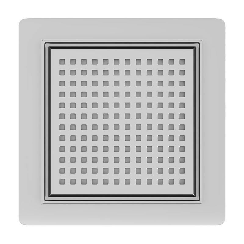 ODPŁYW LINIOWY KWADRATOWY DL08 QUBE G3 SATIN 15x15 CM DL08-QUBE-G3-ST15