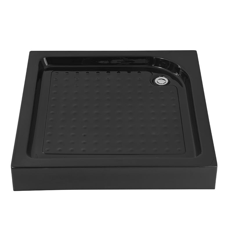 KABINA PRYSZNICOWA KWADRATOWA Z BRODZIKIEM BS13A/SXL02A CZARNA/CZARNY 80x80 BS13A+SXL02A-BL