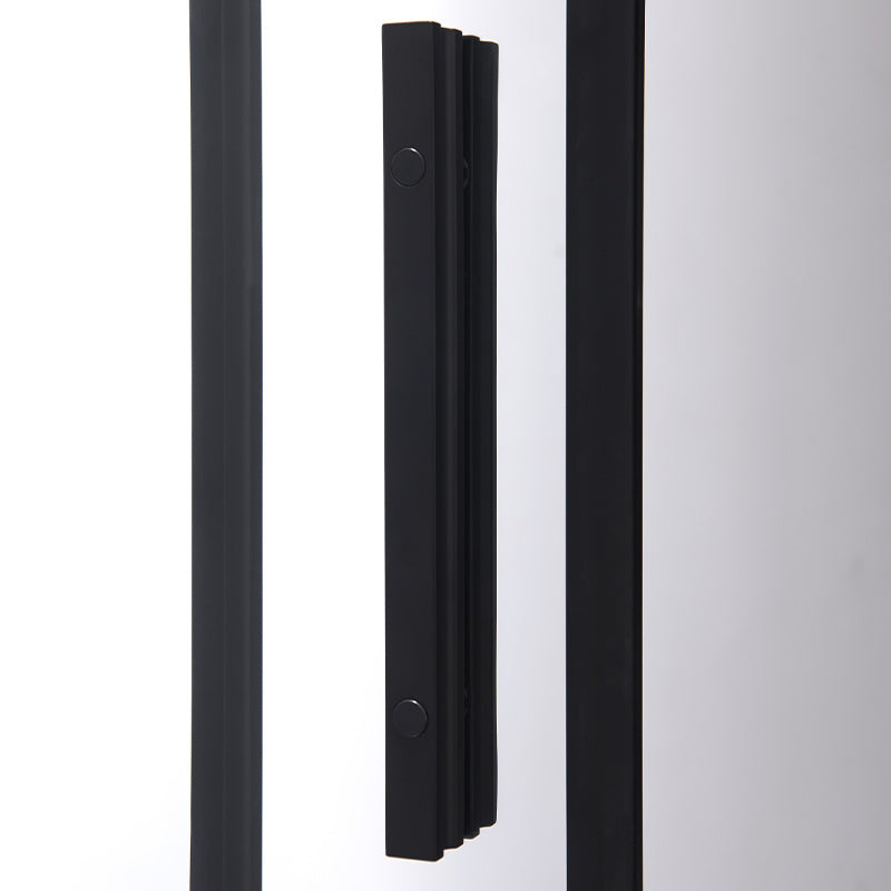 DRZWI PRYSZNICOWE SUPER SLIM NOVA CZARNE 110 CM 6 MM NOVA-BL-110