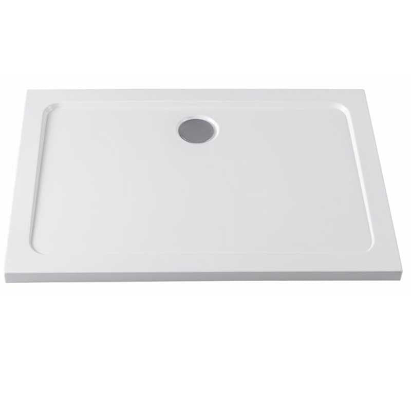 KABINA PRYSZNICOWA PROSTOKĄTNA Z BRODZIKIEM KZ203C/ST03C CHROM/BIAŁY 120x80 CM