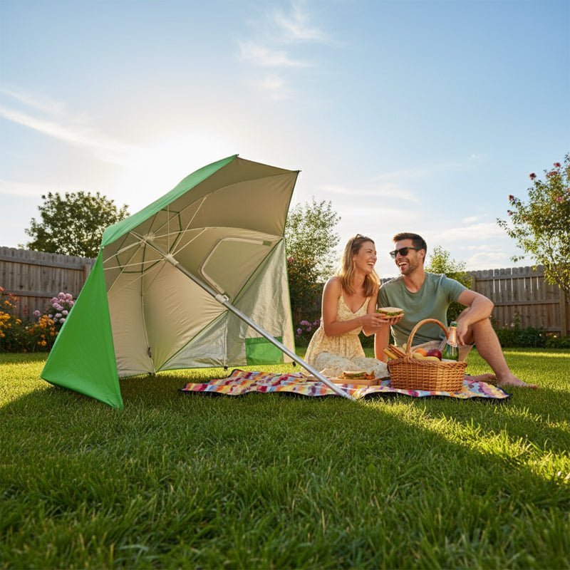 PARASOL PLAŻOWY OGRODOWY BALKONOWY TRITON 1B ZIELONY 180 CM TRITON-1B-GREEN