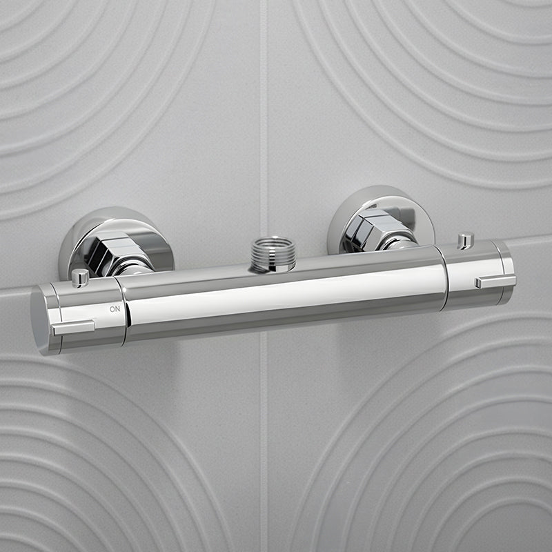 BATERIA PRYSZNICOWA Z TERMOSTATEM ŁAZIENKOWA ŚCIENNA T203A CHROM T203A