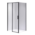 KABINA PRYSZNICOWA PROSTOKĄTNA SUPER SLIM NOVA CZARNA 120x90 CM 6 MM NOVA-BL-120X90