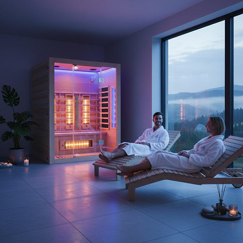 SAUNA SUCHA INFRARED NISKOTEMPERATUROWA ALTA3 3-4 OSOBOWA 150x120 CM ALTA3