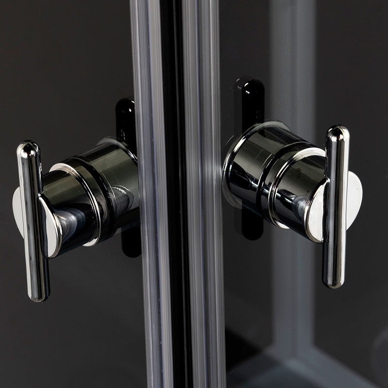 KABINA PRYSZNICOWA Z BRODZIKIEM KWADRATOWA WSH309A SZARA 80x80 CM WSH309A-GREY-80