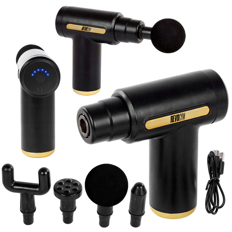 PISTOLET DO MASAŻU MASAŻER DO PLECÓW CIAŁA MASSAGE GUN + 4 KOŃCÓWEK RP07 RP07