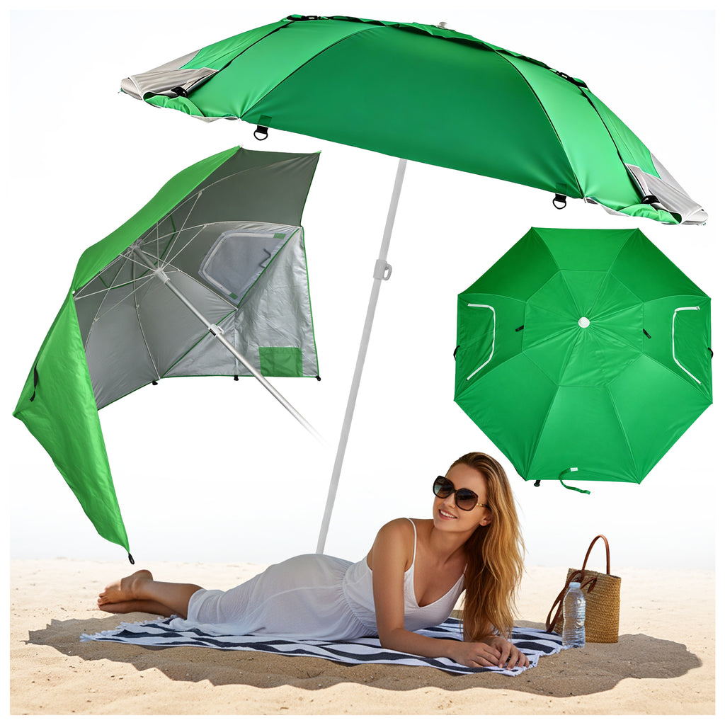 PARASOL PLAŻOWY OGRODOWY BALKONOWY TRITON 1B ZIELONY 180 CM TRITON-1B-GREEN