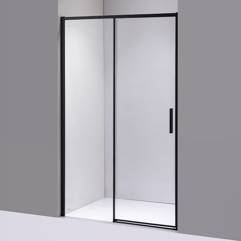 DRZWI PRYSZNICOWE SUPER SLIM NOVA CZARNE 110 CM 6 MM NOVA-BL-110