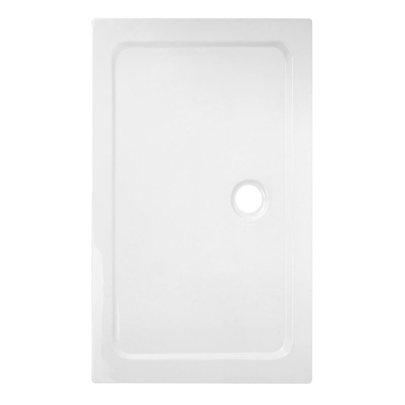 KABINA PRYSZNICOWA PROSTOKĄTNA + BRODZIK KZ03D/ST06C CHROM/BIAŁY 120x100 CM KZ03D+ST06C