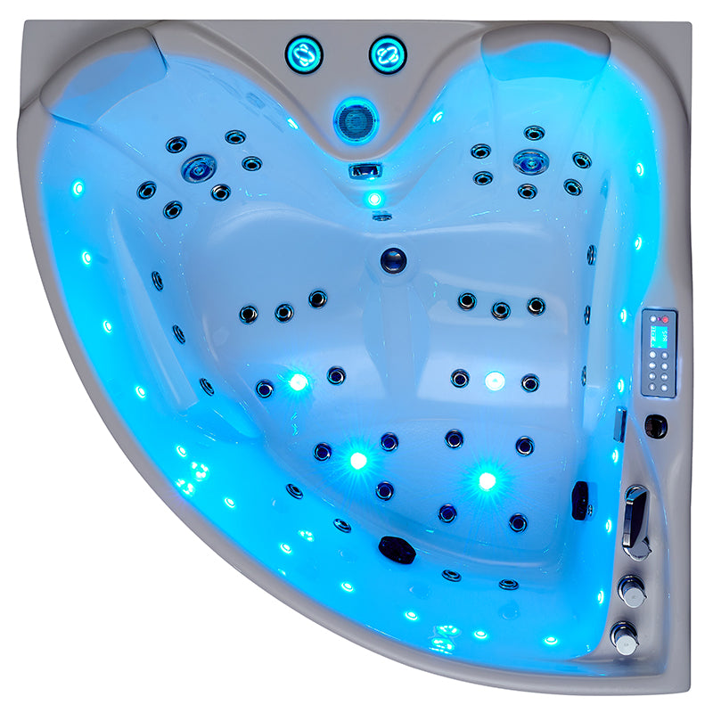 WANNA Z HYDROMASAŻEM ROMA 764 LEWA BIAŁA 150x150 CM ROMA-764-L-150