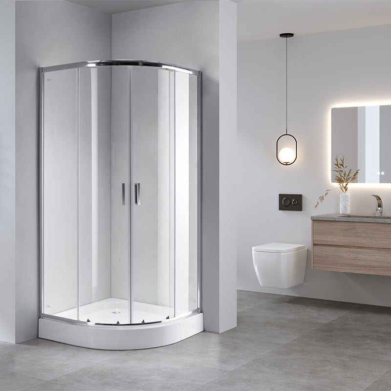 KABINA PRYSZNICOWA PÓŁOKRĄGŁA KZ94D CHROM 70x70 CM KZ94D-70
