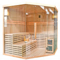 SAUNA FIŃSKA WYSOKOTEMPERATUROWA Z PIECEM OSLO6/HRAVIA 5-6 OSOBOWA 200x200 OSLO6