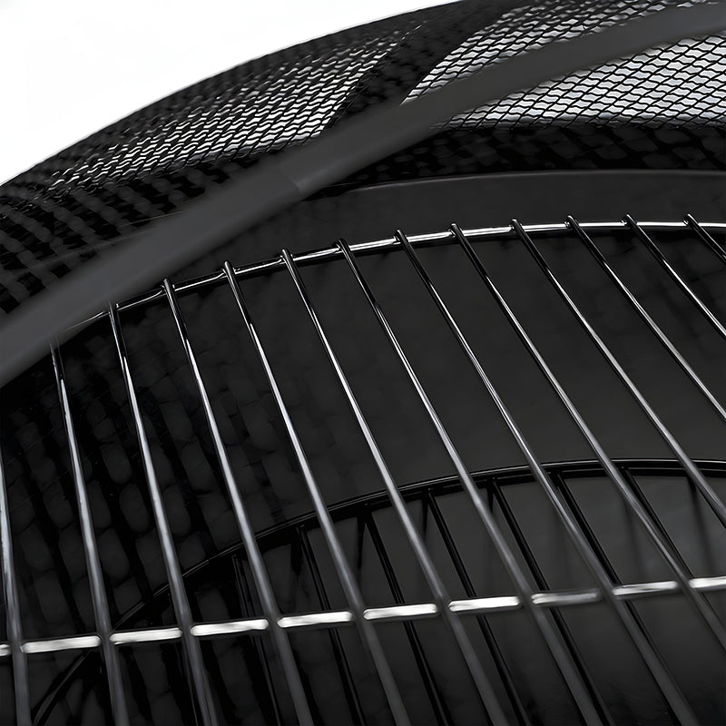 GRILL OGRODOWY WĘGLOWY Z POKRYWĄ VL07 CZARNY VL07-BLACK