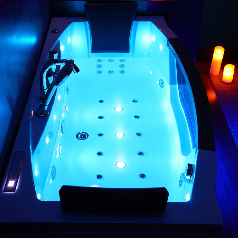 WANNA Z HYDROMASAŻEM URAN 931 BIAŁA 170x76 CM URAN-931-170