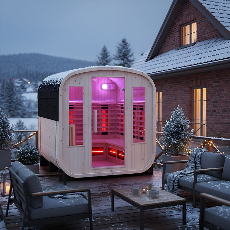 SAUNA OGRODOWA KOMBO FIŃSKA - INFRARED BECZKA VANTA VANTA