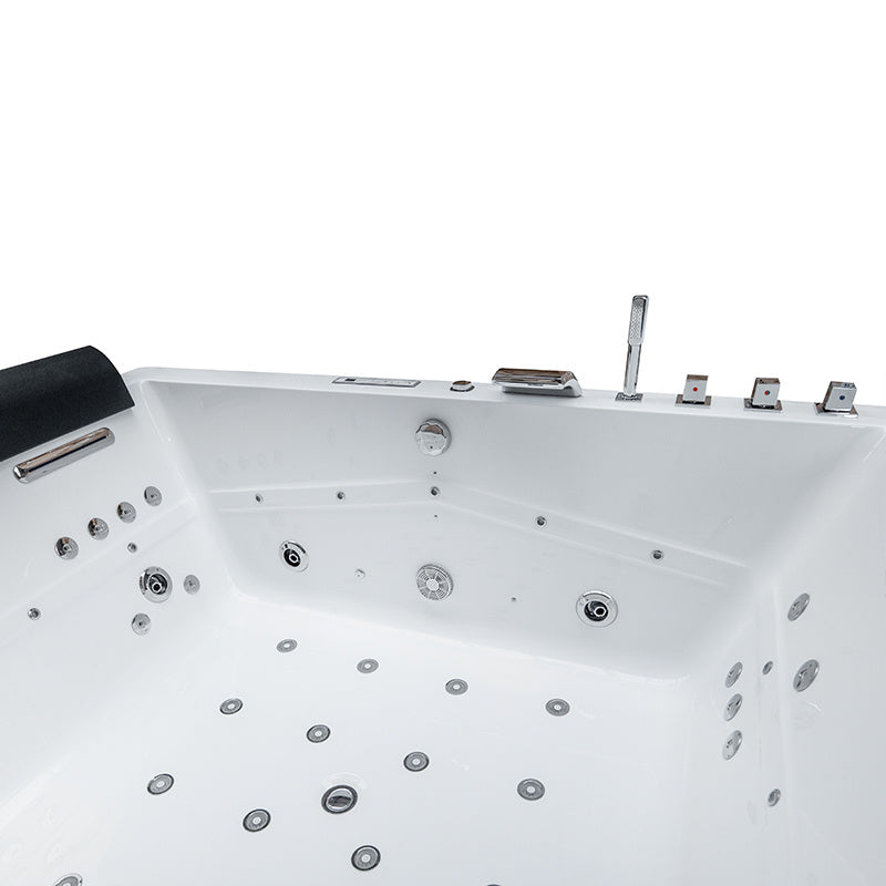 WANNA Z HYDROMASAŻEM KALAMBO 914 Z OBUDOWĄ BIAŁA 190x150 CM KALAMBO-914-WH+OBUD
