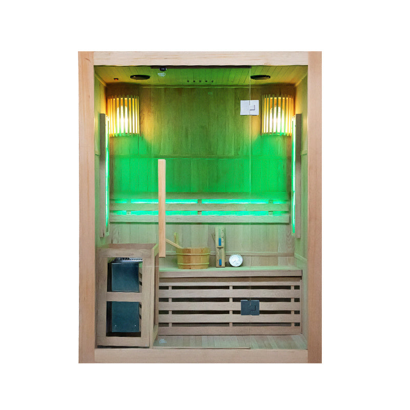 SAUNA FIŃSKA WYSOKOTEMPERATUROWA Z PIECEM KEMI3/HARVIA 3-4 OSOBOWA 150x120 KEMI3