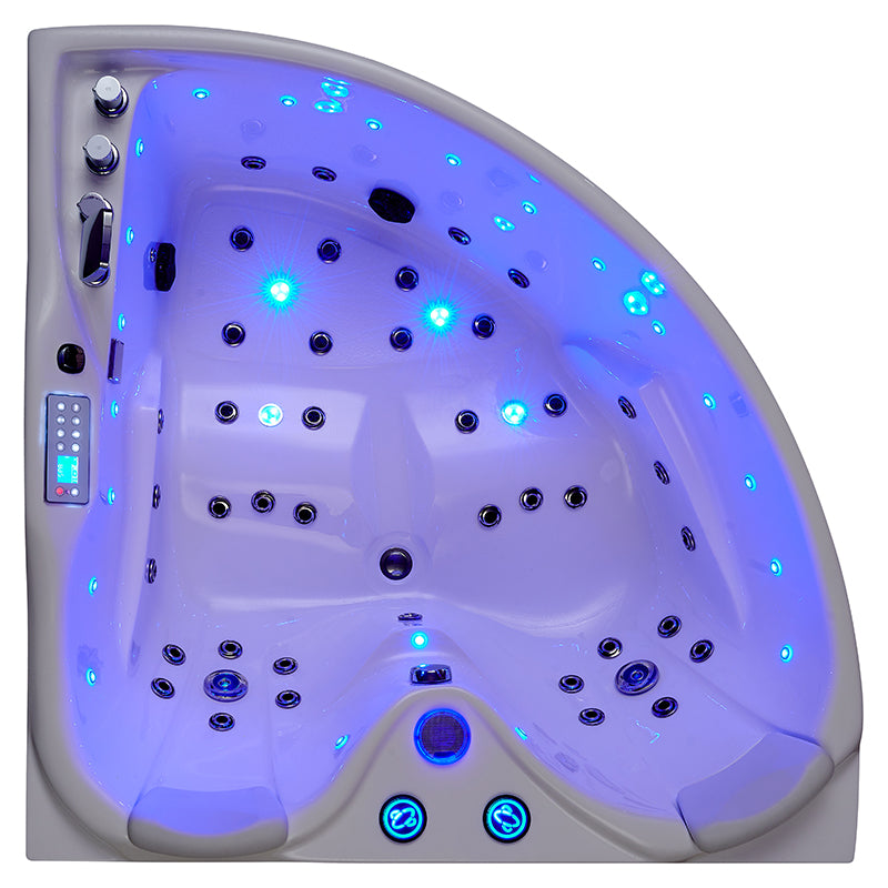 WANNA Z HYDROMASAŻEM ROMA 764 LEWA BIAŁA 150x150 CM ROMA-764-L-150