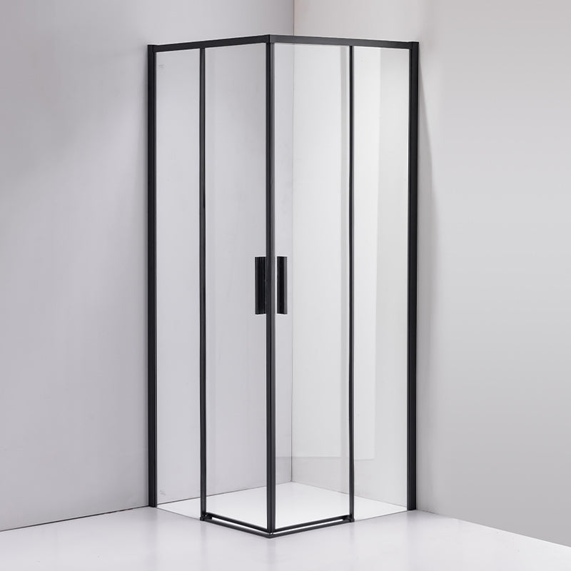 KABINA PRYSZNICOWA KWADRATOWA SUPER SLIM NOVA CZARNA 90x90 CM 6 MM NOVA-BL-90X90