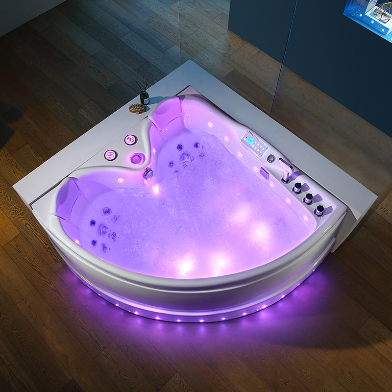 WANNA Z HYDROMASAŻEM ROMA 764 LEWA BIAŁA 150x150 CM ROMA-764-L-150