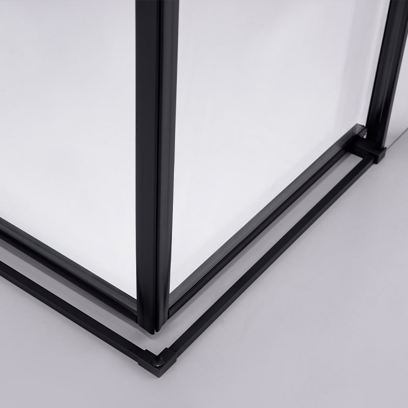 KABINA PRYSZNICOWA KWADRATOWA SUPER SLIM NOVA CZARNA 90x90 CM 6 MM NOVA-BL-90X90