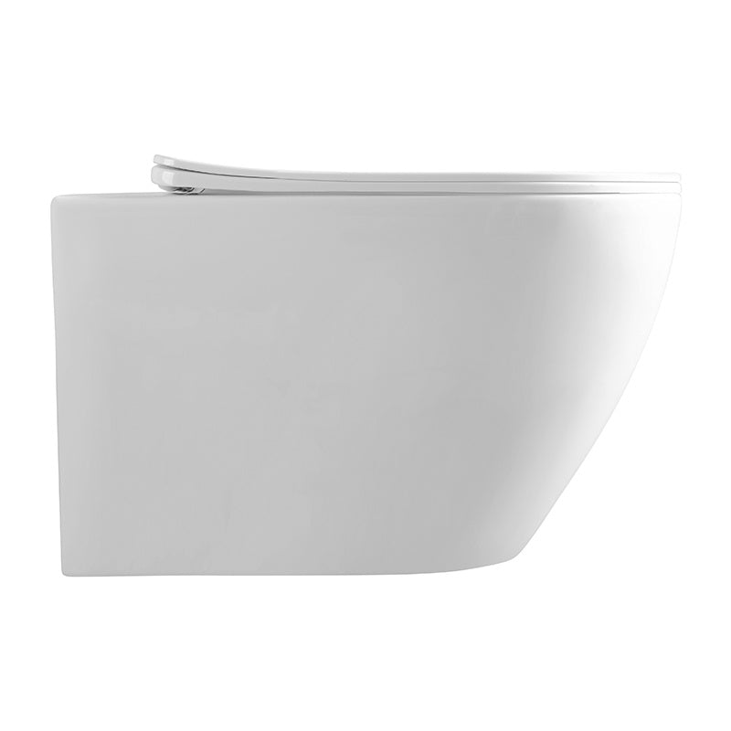 MISKA WC WISZĄCA TORNADO MIZU-WH-TR-03 BIAŁA DESKA WOLNOOPADAJĄCA DUROPLAST MIZU-WH-TR-03