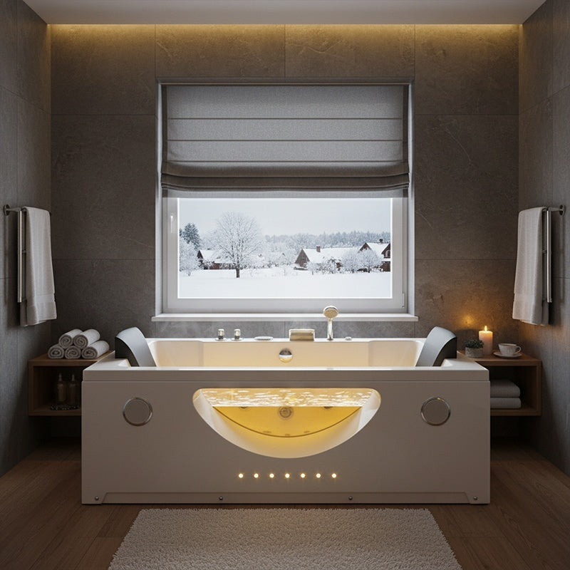 WANNA Z HYDROMASAŻEM LEVANTE 659H BIAŁA 180x90 CM LEVANTE-659H-180X90