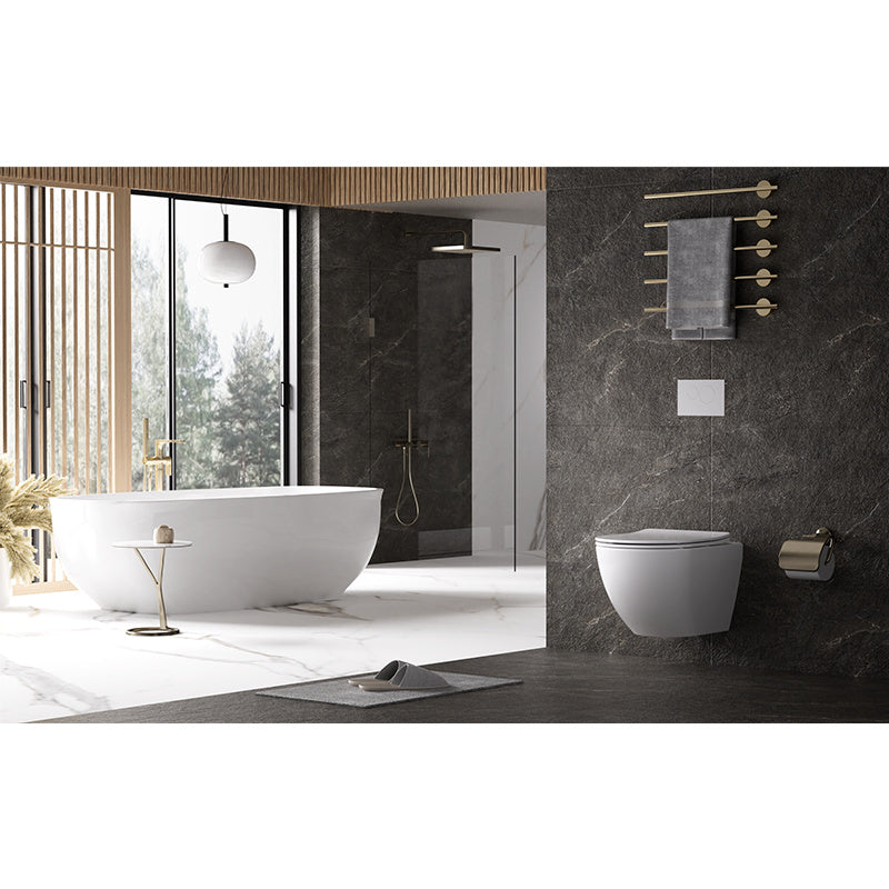 MISKA WC WISZĄCA TORNADO NERO-WH-03 BIAŁA DESKA WOLNOOPADAJĄCA DUROPLAST NERO-WH-03