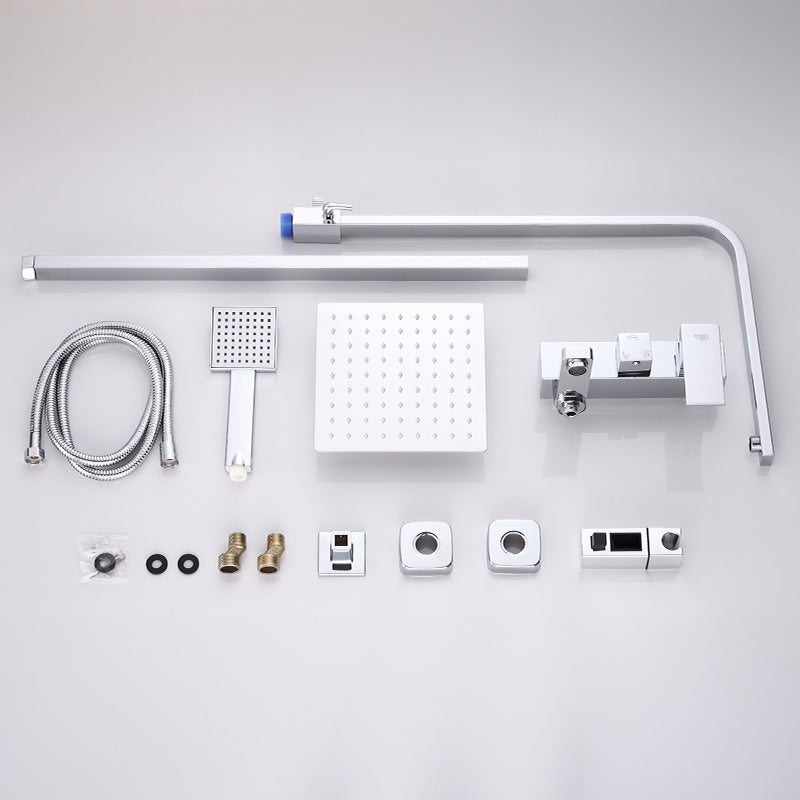 BATERIA PRYSZNICOWA ŁAZIENKOWA Z DESZCZOWNICĄ F170A CHROM F170A